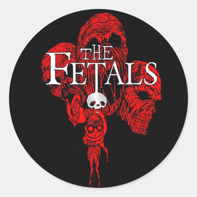The Fetals Zombie Logo Sticker (Front)