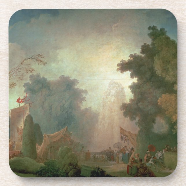 The Fete at Saint-Cloud (oil on canvas) (for detai Beverage Coaster (Front)
