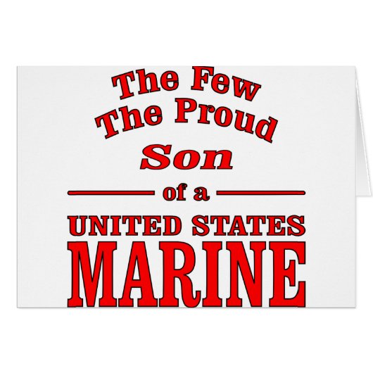 The Few The Proud Son Of A United States Marine (Front Horizontal)