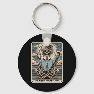The Field Hockey Mom Tarrot Card Keychain