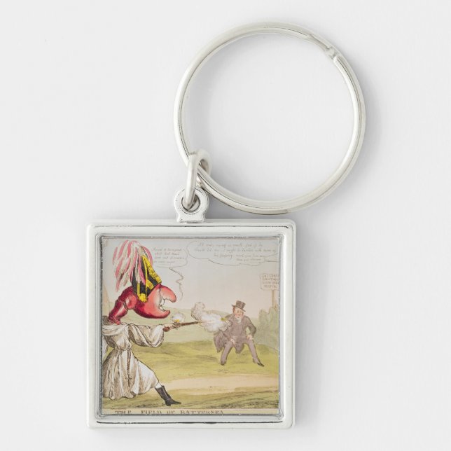 The Field of Battersea, 1829 Keychain (Front)