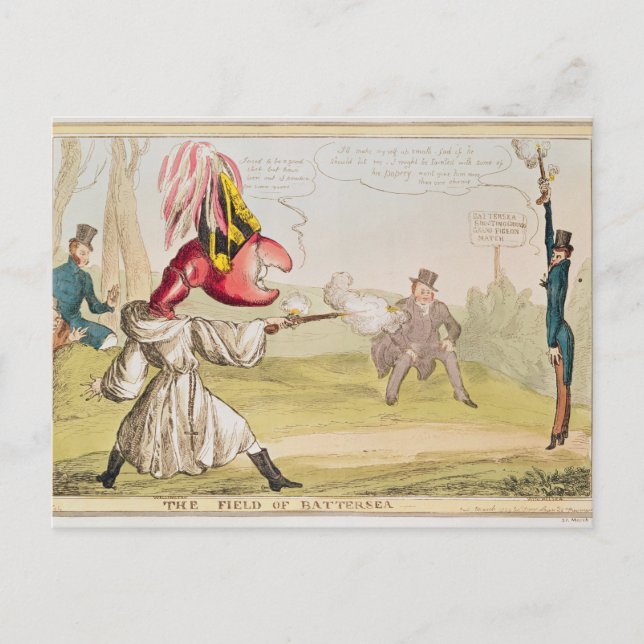 The Field of Battersea, 1829 Postcard (Front)