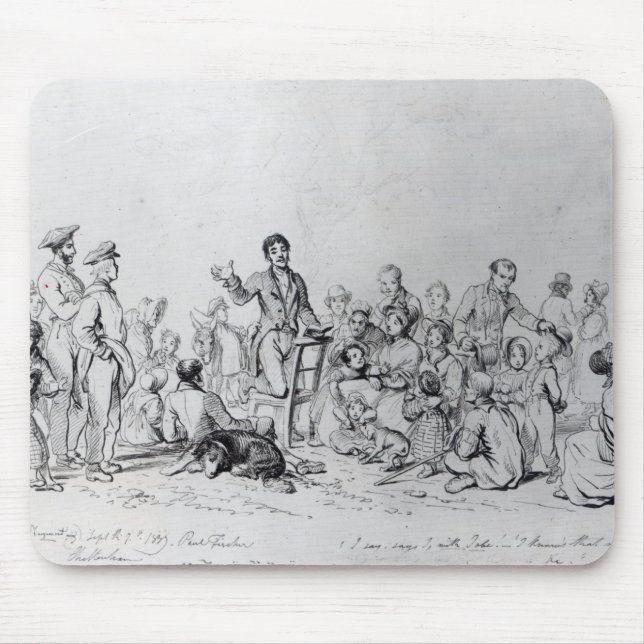 The Field Preacher, 1837 Mouse Pad (Front)