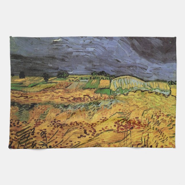 The Fields by Vincent van Gogh Kitchen Towel (Horizontal)