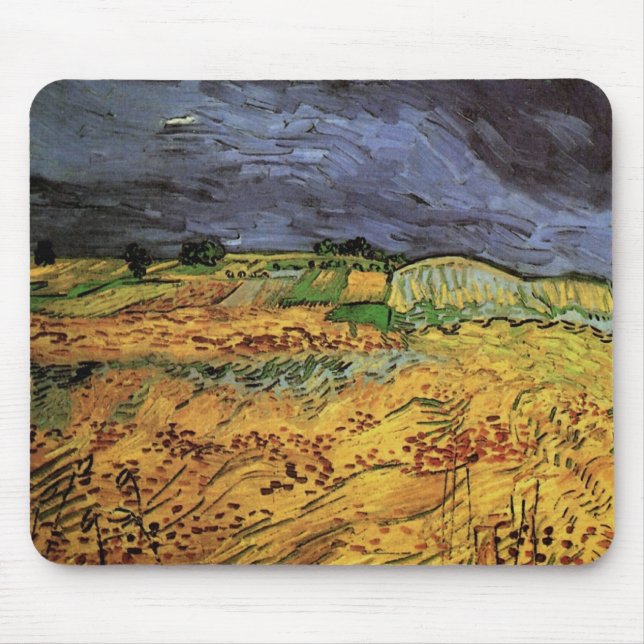 The Fields by Vincent van Gogh Mouse Pad (Front)