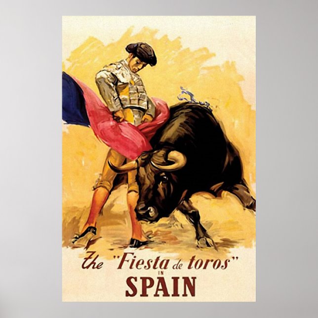 The Fiesta De Toros In Spain Poster (Front)