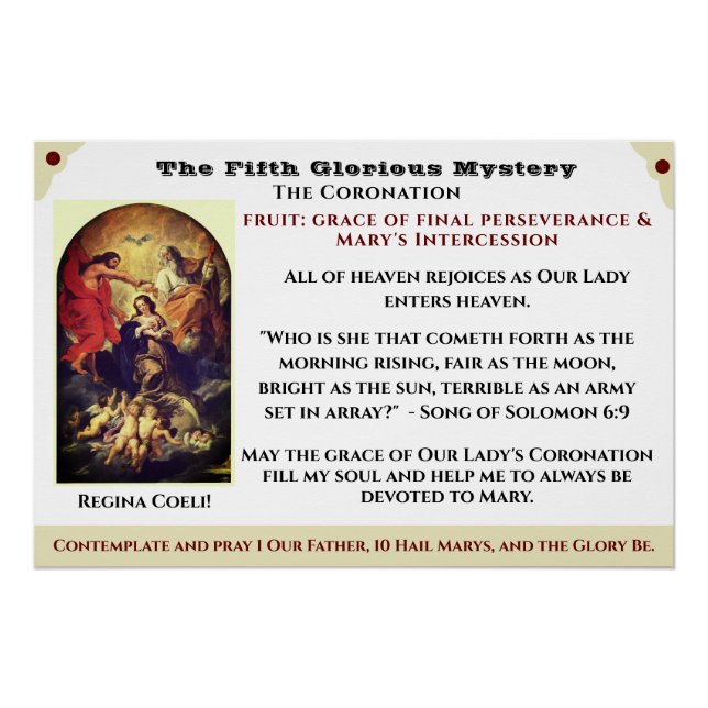 The Fifth Glorious Mystery Poster (Front)