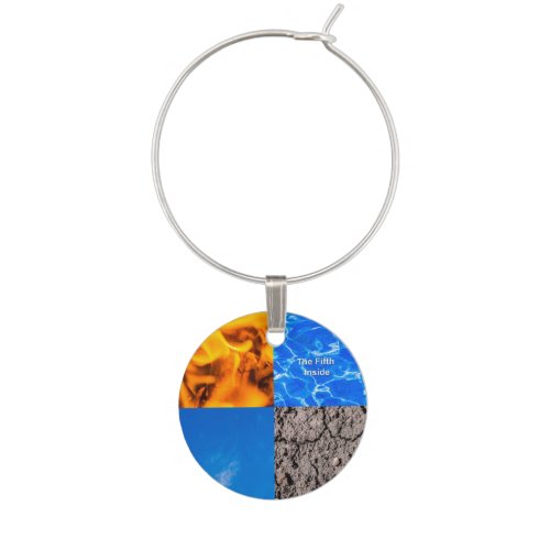 The Fifth Inside Wine Glass Charm