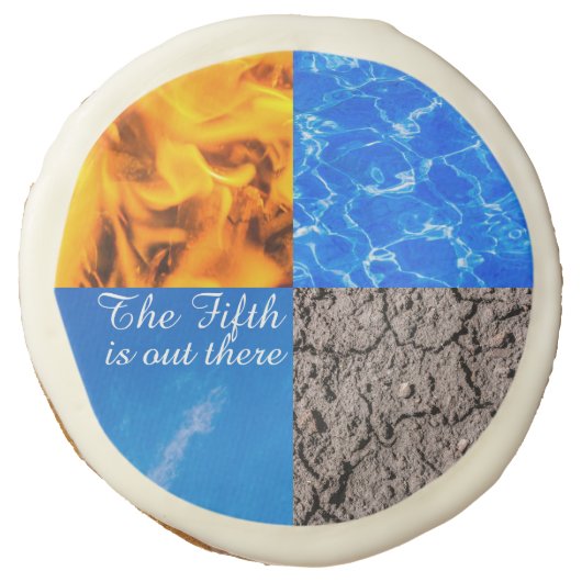 The Fifth Is Out There Funny customizable Sugar Cookie (Front)