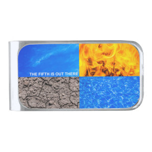 The Fifth Is Out There Silver Finish Money Clip