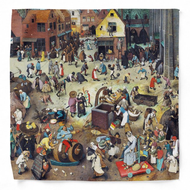 The Fight Between Carnival and Lent, Bruegel Bandana (Front)