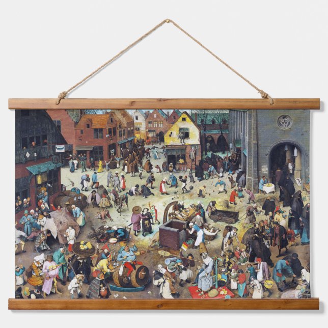 The Fight Between Carnival and Lent, Bruegel Hanging Tapestry (Front)
