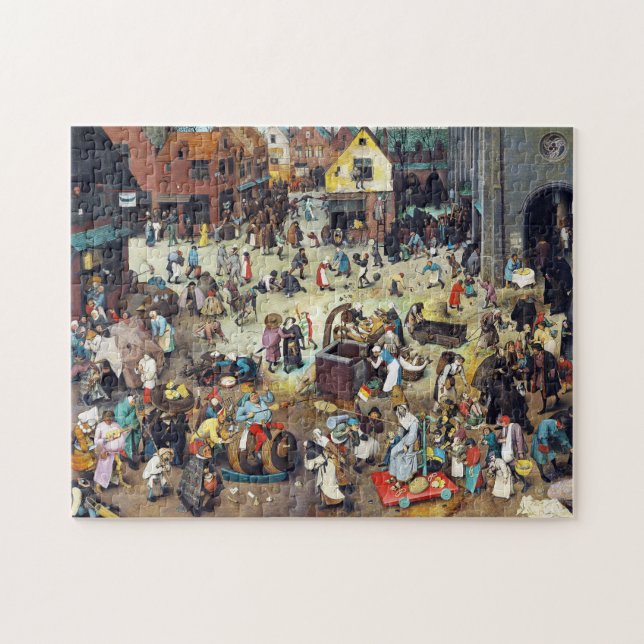 The Fight Between Carnival and Lent, Bruegel Jigsaw Puzzle (Horizontal)