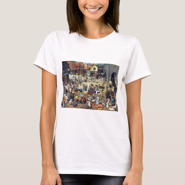 The Fight Between Carnival and Lent, Bruegel T-Shirt (Front)