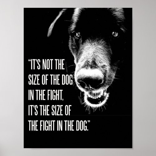 The Fight In The Dog Poster