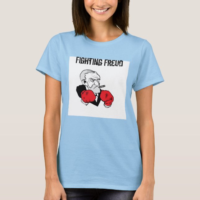 The Fighting Freud Women's Ringer Tee (Front)