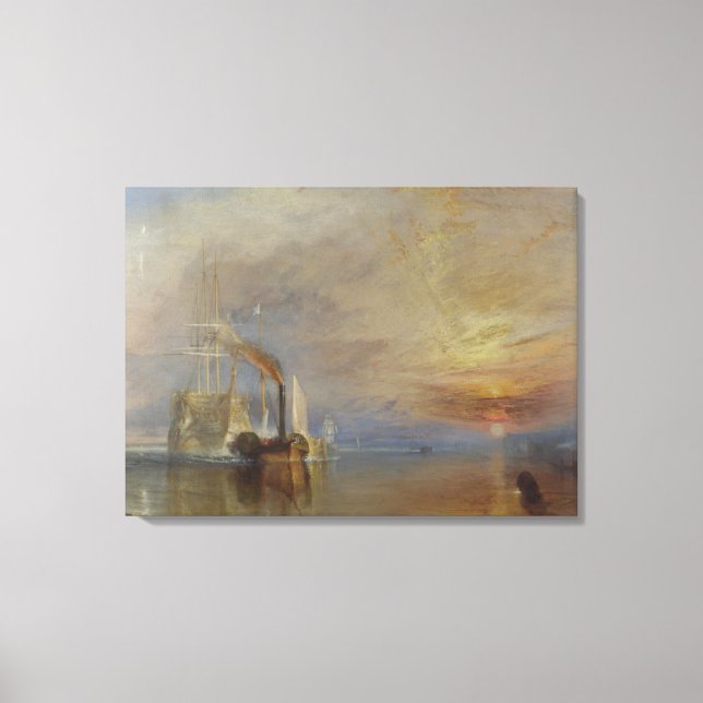 The Fighting Temeraire (by J.M.W. Turner) Canvas Print (Front)