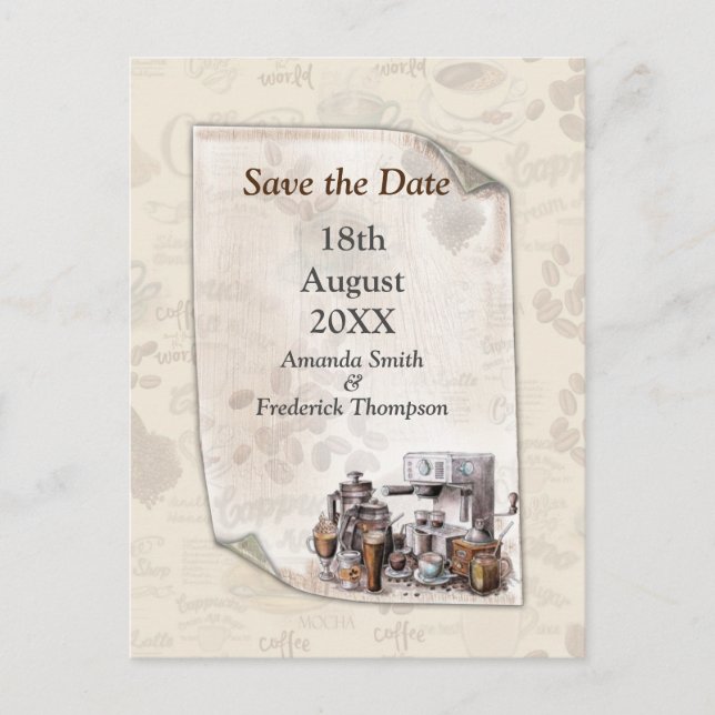 The Fika Swedish Coffee Morning Tradition Announcement Postcard (Front)