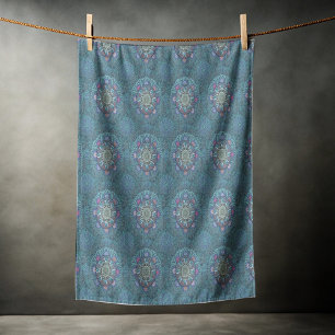 The Filter Floral Air Force Blue Manipur Mandala Beach Towel