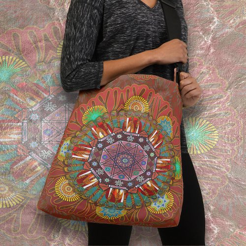 The Filter Floral Red of Squire Manipur Mandala Crossbody Bag