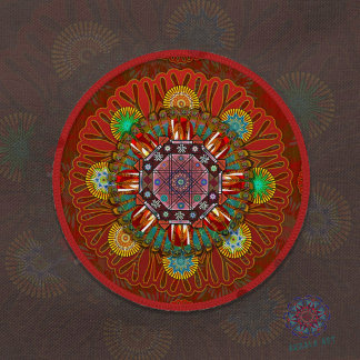 The Filter Floral Red of Squire Manipur Mandala Patch