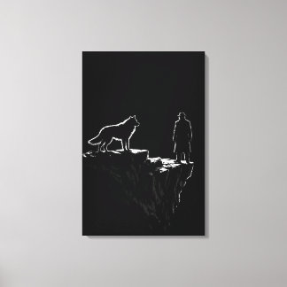 The Final Ascension – Lone Wolf Mindset Minimalist Canvas Print