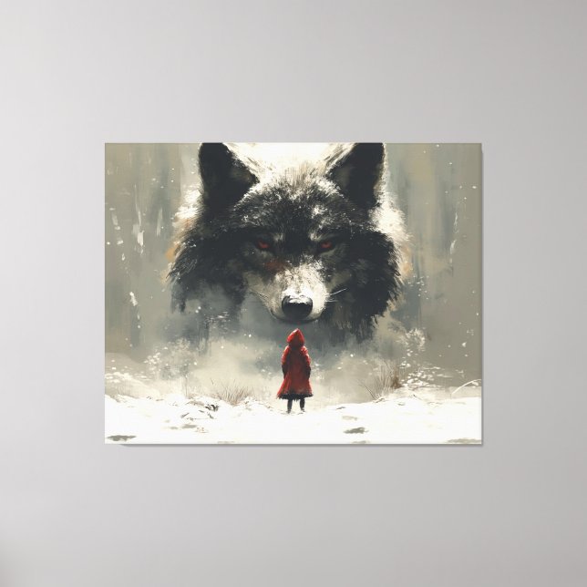 the final batlle of little redhood  canvas print (Front)