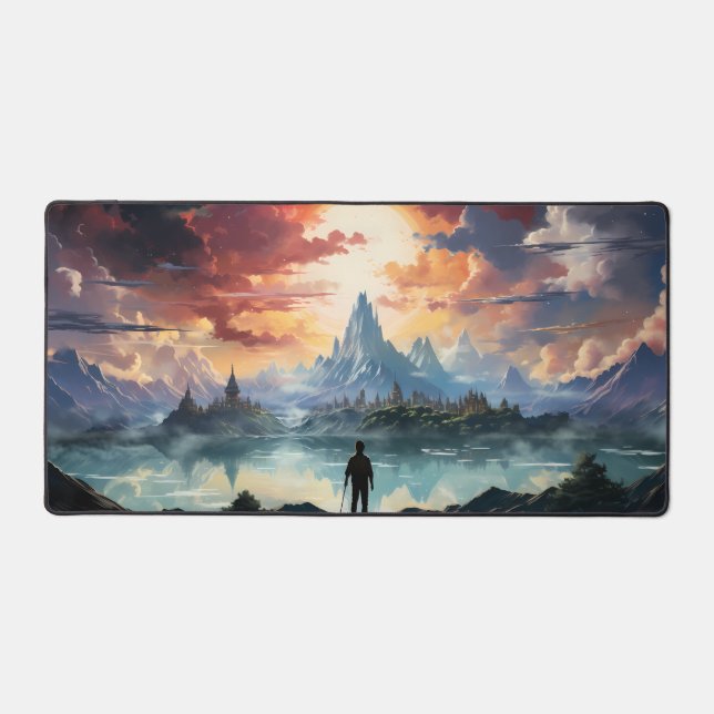 The Final Destination Reached Desk Mat (Front)