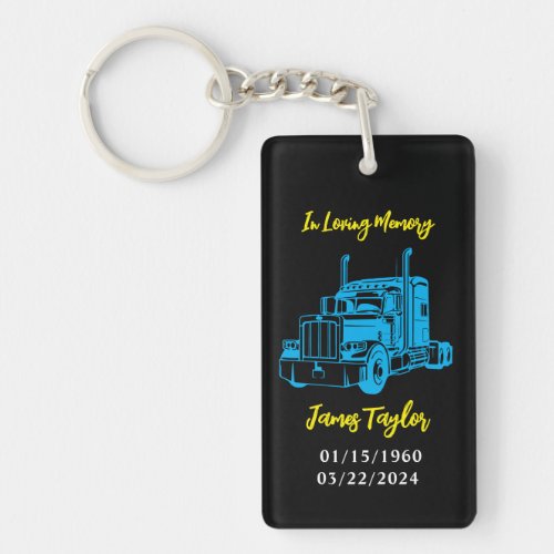 The Final Journey | Trucker Memorial Keychain