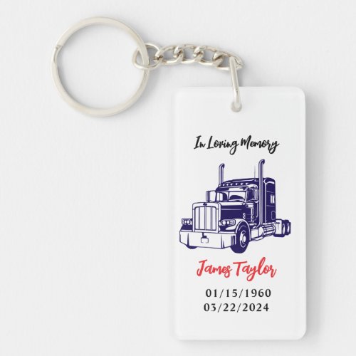 The Final Journey | Trucker Memorial Keychain