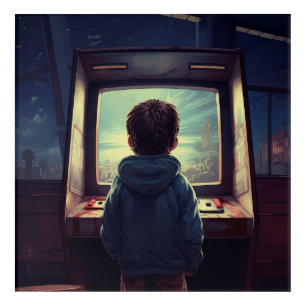 The Final Level   A Retro Arcade Dream Acrylic Print