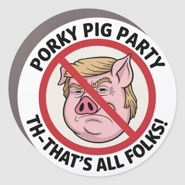 The Final Snort: Ending the Political Monopoly Car Magnet (Front)