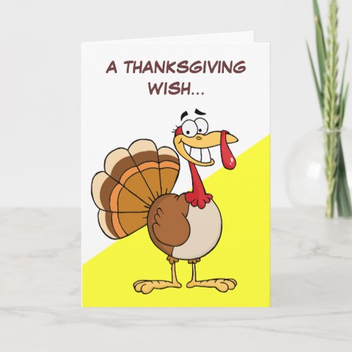 The Final Thanksgiving Wish of a Doomed Turkey Holiday Card