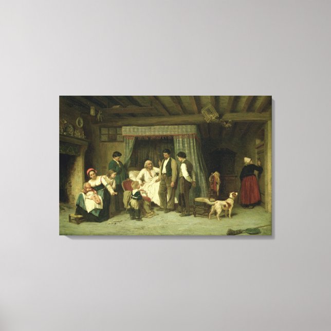 The Final Warning, 1886 Canvas Print (Front)