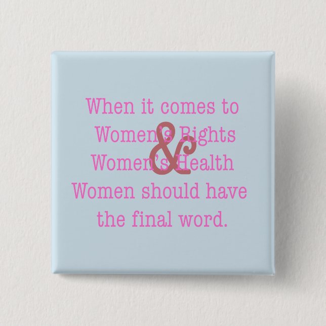 The Final Word (2017) Pinback Button (Front)