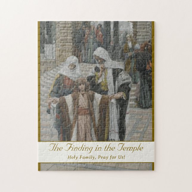 The Finding in the Temple Customizable Jigsaw Puzzle (Vertical)