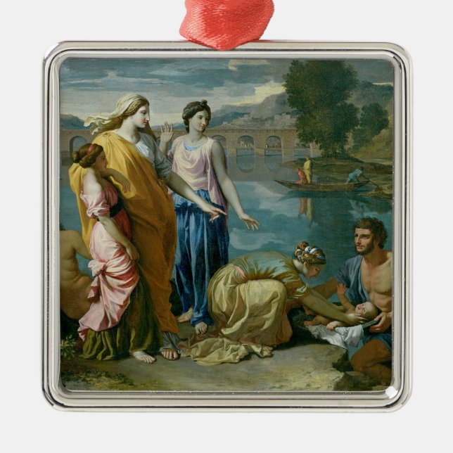 The Finding of Moses, 1638 Metal Ornament (Front)