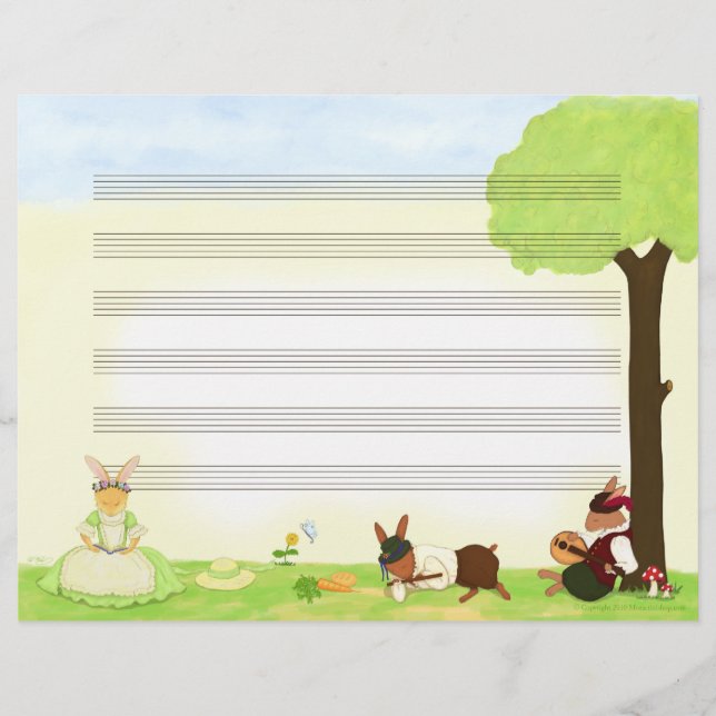 The Fine Day Music Manuscript Paper (Front)