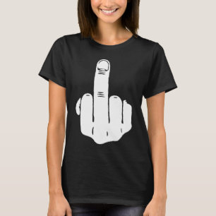 The Finger Rude Funny Obscene Offensive Anarchy Mi T-Shirt