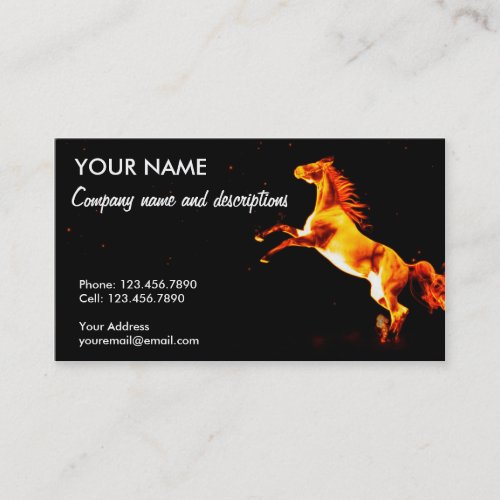 The Fire Horse Business Card
