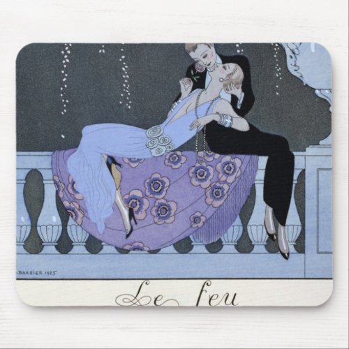 The Fire illustration for Fetes Galantes by Pau Mouse Pad