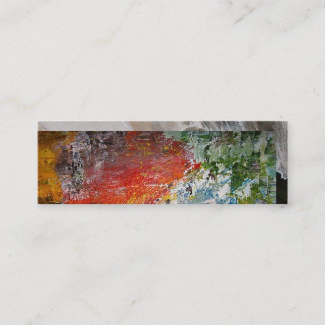 The Fire Opal Mini Business Card (Front)