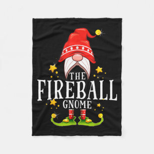 The Fireball Gnome Christmas Matching Fleece Blanket
