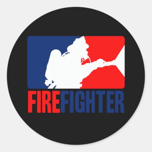 The Firefighter Action Classic Round Sticker