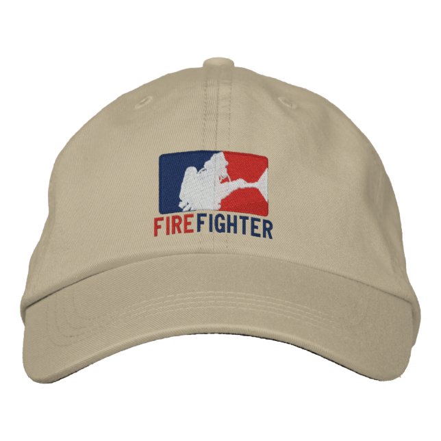 The Firefighter Custom Embroidery Embroidered Baseball Hat (Front)