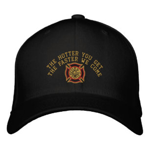The Firefighter Custom Humorous Embroidery Embroidered Baseball Hat
