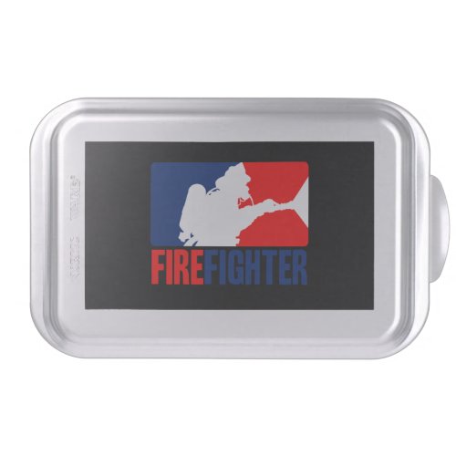 The Firefighter Graphic League Style Cake Pan