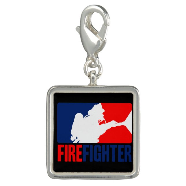 The Firefighter Graphic League Style Charm (Front)