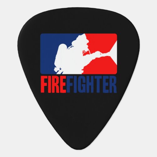 The Firefighter Graphic League Style Guitar Pick