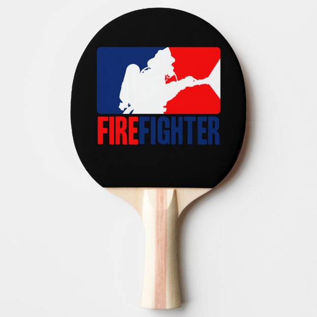 The Firefighter Graphic League Style Ping-Pong Paddle (Front)